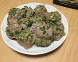 ピーマンと長ネギの点心風肉だんご作り方10写真