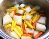 優しいお味♡姫冬瓜の油揚げとカニかま煮♪作り方4写真