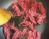 ひき肉と筍の中華炒め作り方1写真