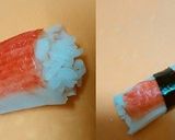 簡単手巻き！おいしくお手頃♪かにかま巻き作り方7写真