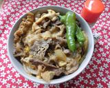 牛肉のたまごとじ（丼）！作り方3写真