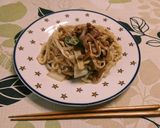 旨ウマ♪カルボナーラ風納豆焼きうどん作り方4写真