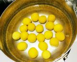材料は3つ「キュートな南瓜白玉」作り方5写真