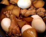 鍋1つでできる!鶏手羽元と大根の煮物作り方6写真