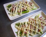 アスパラと豚肉のチーズマヨ焼き♪作り方3写真