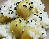 我が家のほっこり栗ごはん~(ㅅ˘˘)♡作り方3写真