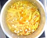 じゃがいもとピーマンの甘辛煮　給食作り方4写真