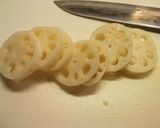 シャキもちっ!クルミ蓮根の照り焼き作り方2写真