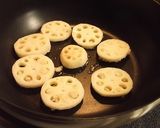 シャキもちっ!クルミ蓮根の照り焼き作り方4写真