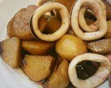 メープルシロップで☆イカと里芋の煮転がし作り方6写真