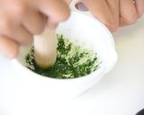 【離乳食初期】バナナと小松菜のおかゆ作り方4写真