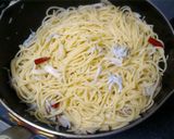 大葉としらすの本格ペペロンチーノパスタ作り方7写真