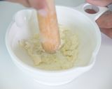 【離乳食初期】モロヘイヤと人参の白和え作り方4写真