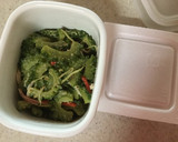 納豆とゴーヤの胡麻和えのご飯作り方1写真