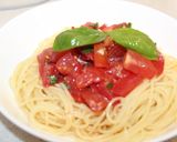 簡単！トマトとカッペリーニで冷製パスタ作り方5写真
