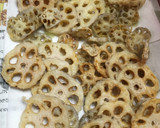 揚げ蓮根のメープルマスタード風味作り方3写真