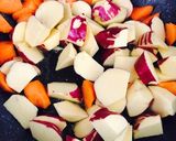 鶏皮とサツマイモの甘辛煮作り方5写真