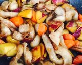 鶏皮とサツマイモの甘辛煮作り方7写真