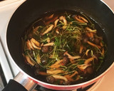 厚揚げの 豆苗＊しめじ＊メープルあんかけ作り方5写真