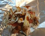 カルディパスタソース♪鮭キノコホイル焼き作り方3写真
