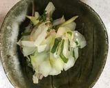白瓜とみょうがのサッパリ酢の物作り方3写真