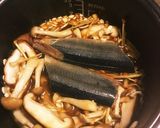【ズボラ飯】サンマとキノコの炊き込みご飯作り方4写真