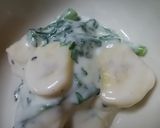 春菊バナナヨーグルトマヨハニー胡麻サラダ作り方3写真
