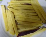 薩摩芋の超〜お手軽スティックホットサラダ作り方2写真