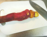 残った焼き芋でバター焼き。作り方1写真