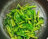 空芯菜のにんにく炒め作り方6写真