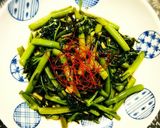 空芯菜のにんにく炒め作り方7写真