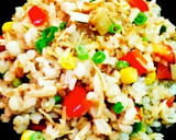 夏休み❁炊飯器で簡単♪洋風ピラフ作り方4写真