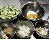 ズッキーニと卵のピリ辛マヨ甜麺醤炒め作り方1写真