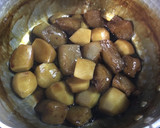 秋の味◆里芋とこんにゃくの煮転がし作り方6写真