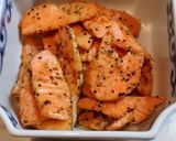 秋鮭とキノコの豆乳パスタ作り方1写真