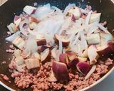 ミンチと野菜の盛りだくさん丼作り方2写真