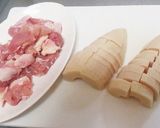 鶏肉・筍・大根の煮物作り方1写真