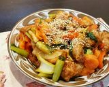 簡単。鳥胸肉の酢豚風作り方8写真