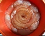梨の赤ワインコンポートでチーズケーキ作り方2写真