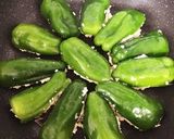 ヘルシー☆ピーマンのふわふわ豆腐詰め作り方4写真