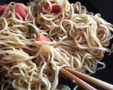 シンプル美味しいトマ・ピー塩焼きそば作り方2写真