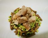 犬ご飯　鶏肉ときゅうりのっけご飯作り方7写真