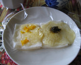 レンジで簡単　チーズゆずこしょう餅作り方3写真
