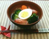 簡単♡具沢山ブロッコリーとゆで卵の味噌汁作り方3写真