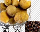 実りの秋〜STAUB鍋で〜栗ごはん♪作り方1写真