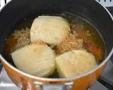 モッチリお麩入り♪オニオングラタンスープ作り方2写真