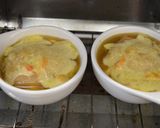 モッチリお麩入り♪オニオングラタンスープ作り方4写真