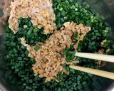 油揚げのたっぷりネギと納豆の詰め焼き作り方2写真