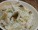 出汁の効いたキノコの炊き込みご飯作り方4写真