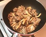 きのこと豚肉☆胡麻レモン炒め作り方3写真